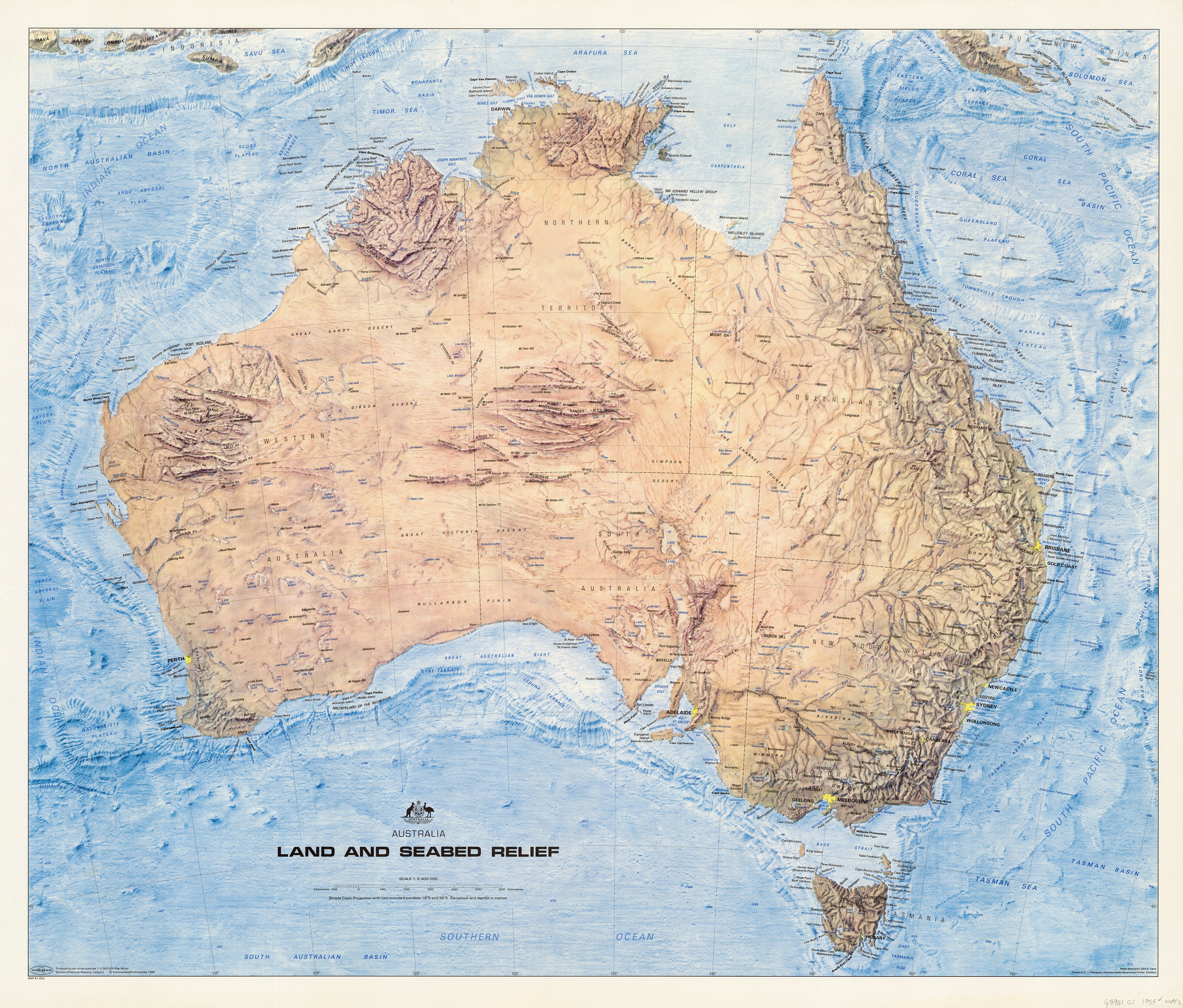 Australia, Asia & New Zealand Wall Maps